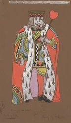 King of Hearts (kostumedesign til Alice-in-Wonderland, 1915)