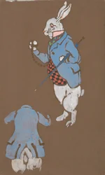 White Rabbit (kostumedesign til Alice-in-Wonderland, 1915)