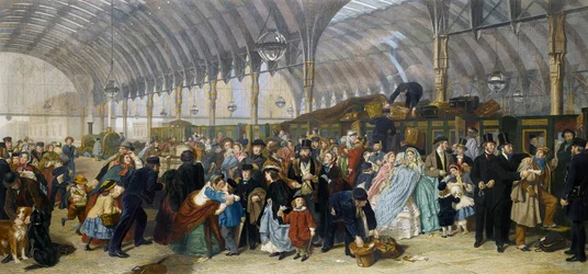 Jernbanestationen, 1866