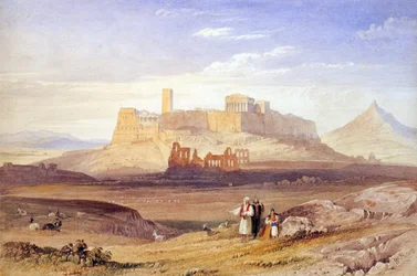 Udsigt over Athen med Akropolis og Herodes Atticus