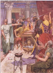 Skænderiet mellem Alexander og Clitus, fra Plutarch Lives udgivet af T C & E C Jack Ltd