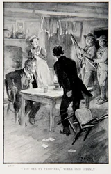 "I er mine fanger", sagde Yorke strengt, en illustration fra "Med Roberts til Pretoria": A Tale of the South African War" af G.A. Henty, udgivet af G.A. Henty, pub. London, 1902