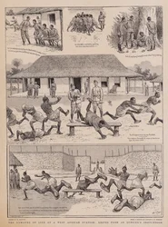 Humøret i livet på en vestafrikansk station, blade fra en officers skitsebog