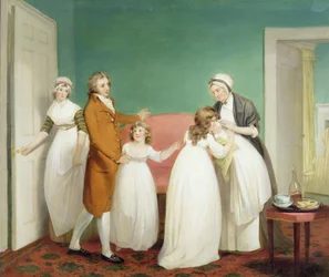 Arvingens fødsel, ca. 1799 (olie på lærred) se også 145617