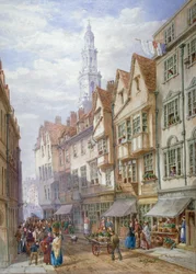 Gamle huse i Wych Street, Westminster, London, 1873