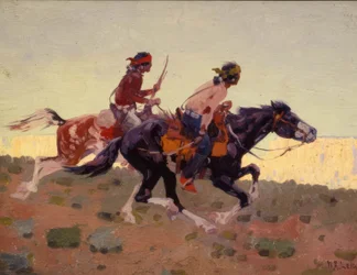 Forfølgelsen, Kayenta, Arizona / Maleri