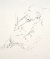 Sir Francis Seymour Haden i søvn, 1897.