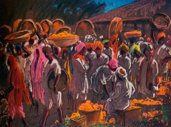 Orange Market, Bombay, c1910 1935.