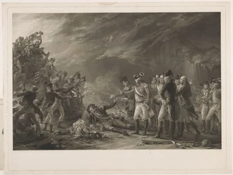 Sortien, lavet af Garnisonen i Gibraltar om morgenen den 27. november 1781.