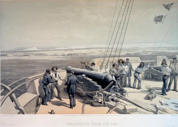 Udsigt over Sevastopol fra havet, 1855.