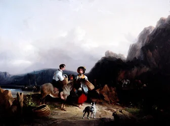 Kystlandskab (olie på lærred)