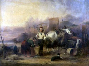 Fiskere på stranden