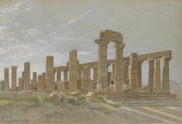 Girgenti Juno Lacinias tempel i Agrigentum, 1881
