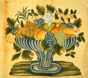 Skål med frugt, ca. 18301840.