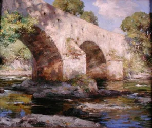 Bridge of Dee, Galloway, Summer (olie på lærred)