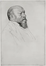 Portræt af Hans Richter (1843-1916), ungarsk dirigent