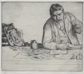 Selvportræt - Ætseren, 1897.