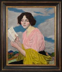 Kærlighedsbrevet (Portræt af Dora Labbette) c.1918