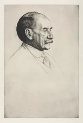 Thomas Hardy, Facing Right, 1910.