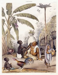 Landsbyens Barber, 1842