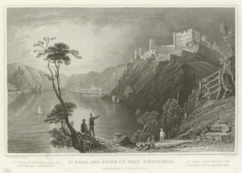 St. Goar og ruinerne af Fort Rheinfels