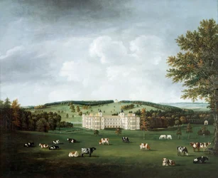 Audley End og Ring Hill Temple ca. 1788 (olie på lærred)