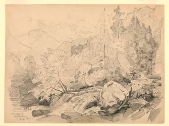 Landskab, Stechelberg, Lauterbrunnen, Schweiz