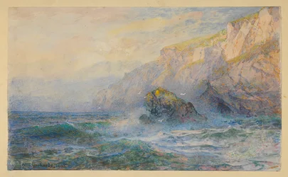 Studie efter "At Icart Point, Guernsey"
