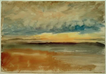 En stormfuld solnedgang