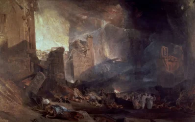 DESTRUKTION AF SODOMA - XIX ÅRHUNDREDE - ENGELSK ROMANTIK