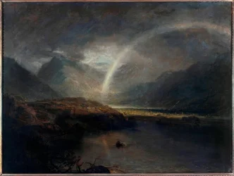 Lake Buttermere, med en del af Cromackwater, Cumberland, et brusebad