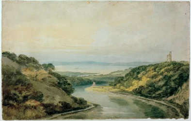 Avon Gorge ser mod Bristol Channel, med Cooks Folly