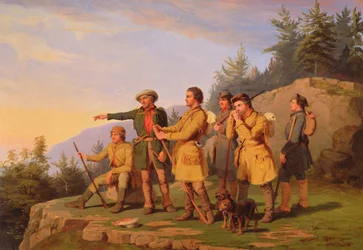 Boones første syn på Kentucky, 1849