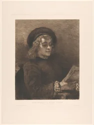 Rembrandts søn Titus. Om Rembrandt. Verlag der Gesellschaft f. Kunst i Wien