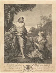 Kristus viser sig for Maria i haven, før 1766.