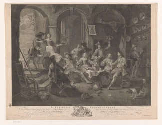 Interiør med ryge- og drikkeselskab En flamsk underholdning (titel på objekt) Hovedmalerier i England (serietitel) The Most Capital Paintings in England (serietitel)