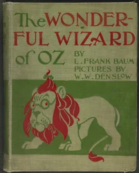 Forsiden af "Den vidunderlige troldmand fra Oz" af Lyman Frank Baum