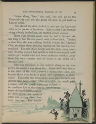 Illustration fra "Den vidunderlige troldmand fra Oz" af Lyman Frank Baum