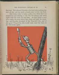 Illustration fra "Den vidunderlige troldmand fra Oz" af Lyman Frank Baum