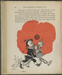 Illustration fra "Den vidunderlige troldmand fra Oz" af Lyman Frank Baum