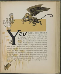 Illustration fra "Den vidunderlige troldmand fra Oz" af Lyman Frank Baum