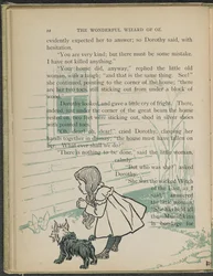 Illustration fra "Den vidunderlige troldmand fra Oz" af Lyman Frank Baum