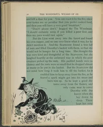 Illustration fra "Den vidunderlige troldmand fra Oz" af Lyman Frank Baum