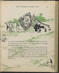 Illustration fra "Den vidunderlige troldmand fra Oz" af Lyman Frank Baum