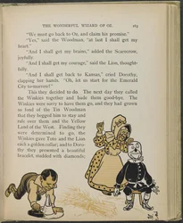 Illustration fra "Den vidunderlige troldmand fra Oz" af Lyman Frank Baum