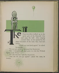 Illustration fra "Den vidunderlige troldmand fra Oz" af Lyman Frank Baum