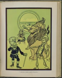 Illustration fra "Den vidunderlige troldmand fra Oz" af Lyman Frank Baum