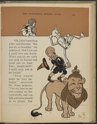 Illustration fra "Den vidunderlige troldmand fra Oz" af Lyman Frank Baum