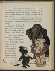 Illustration fra "Den vidunderlige troldmand fra Oz" af Lyman Frank Baum