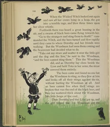 Illustration fra "Den vidunderlige troldmand fra Oz" af Lyman Frank Baum